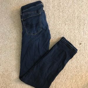 american eagle skinny jeans size 2 super stretch
